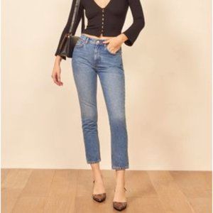Reformation Julia Crop High Cigarette Jean